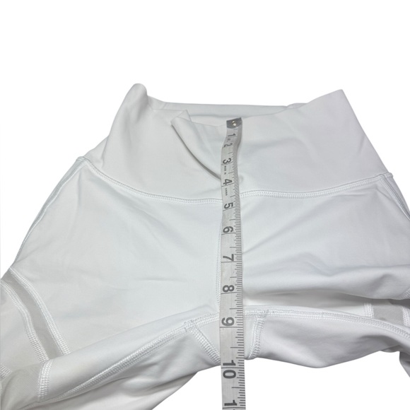 Lululemon Wunder Under Hi-Rise Tight Mesh 28" White Womens 4 Legging Pants - Picture 8 of 11